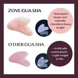 Zove Rose Quartz Gua Sha